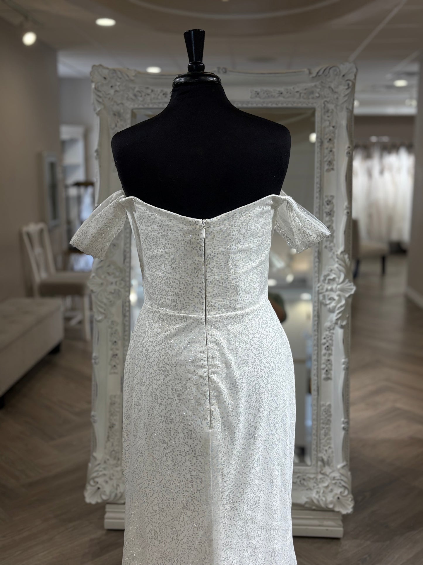 E363 Monaco Allure Abella with Detachable Off-Shoulder Straps Wedding Gown