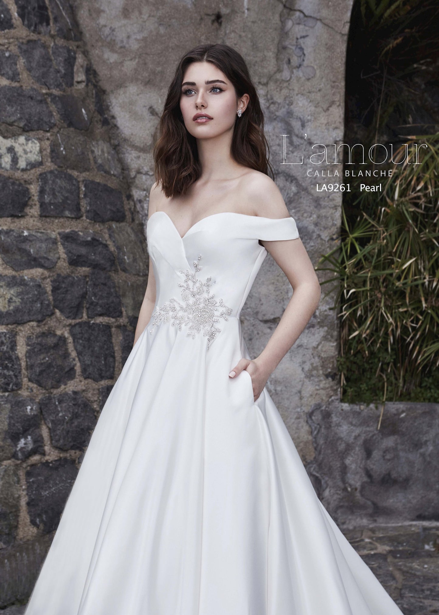 Calla L'amour LA9261 Pearl Wedding Gown