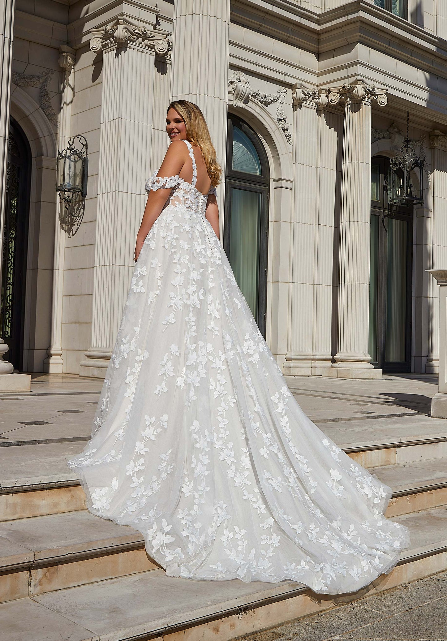 Morilee Julietta Collection Theresa Style 3436 with Detachable Off-the-Shoulder Sleeves