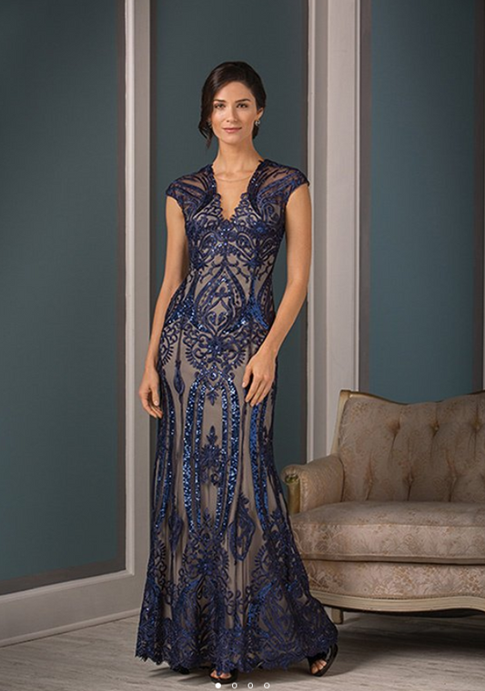 Jasmine Jade K188001 in Navy/Latte