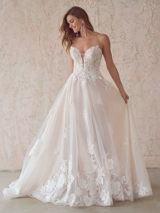 Maggie Sottero Britney 22MC932A02 (Organza Skirt) Wedding Gown