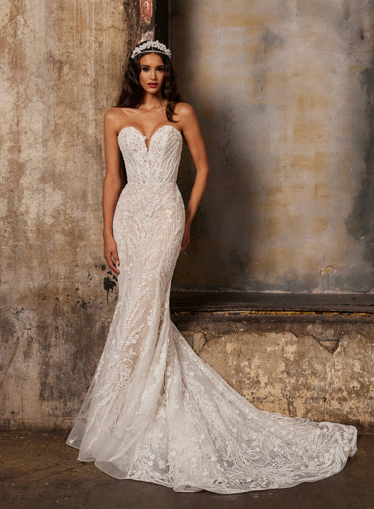 122231 Abigail Calla Blanche Wedding Gown