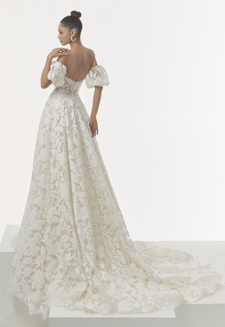 Morilee Nanette 1221 w/detachable puff sleeves