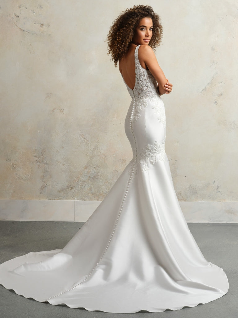 Maggie Rebecca Ingram Andrea 24RN816B01 (Lined Bodice) Wedding Gown