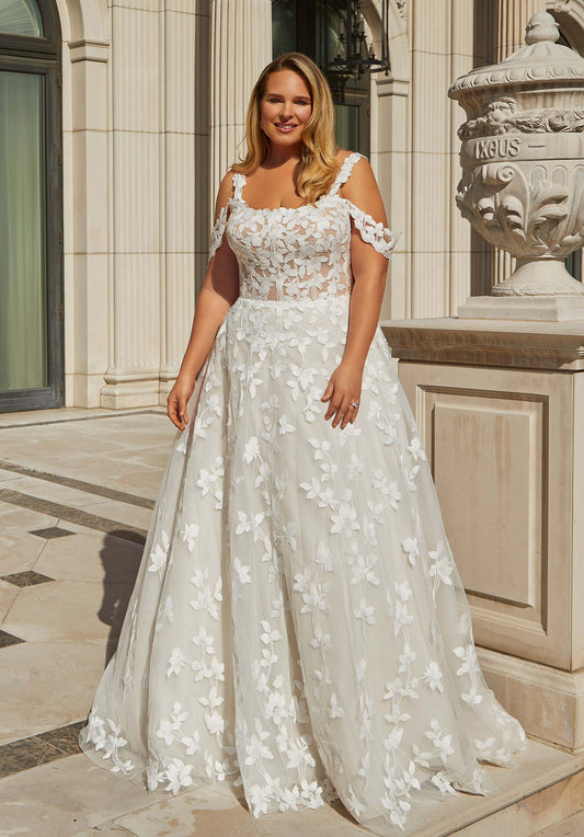 Morilee Julietta Collection Theresa Style 3436 with Detachable Off-the-Shoulder Sleeves