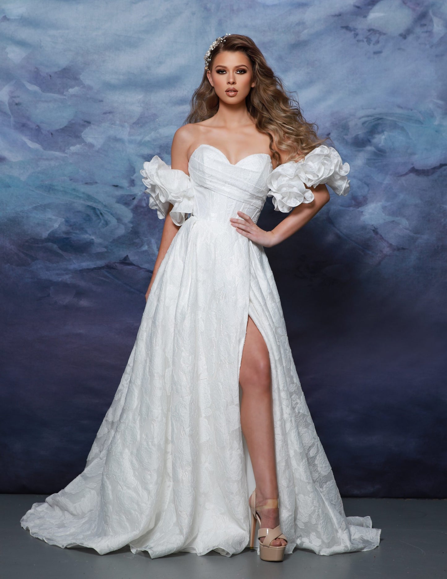 LYDA Formals 6187NS (No Sleeves) Wedding Gown